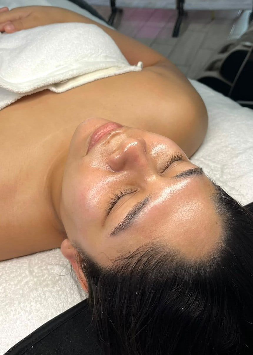 Después: Hidratación facial